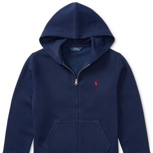 Kids Polo Hoodie in NAVY
